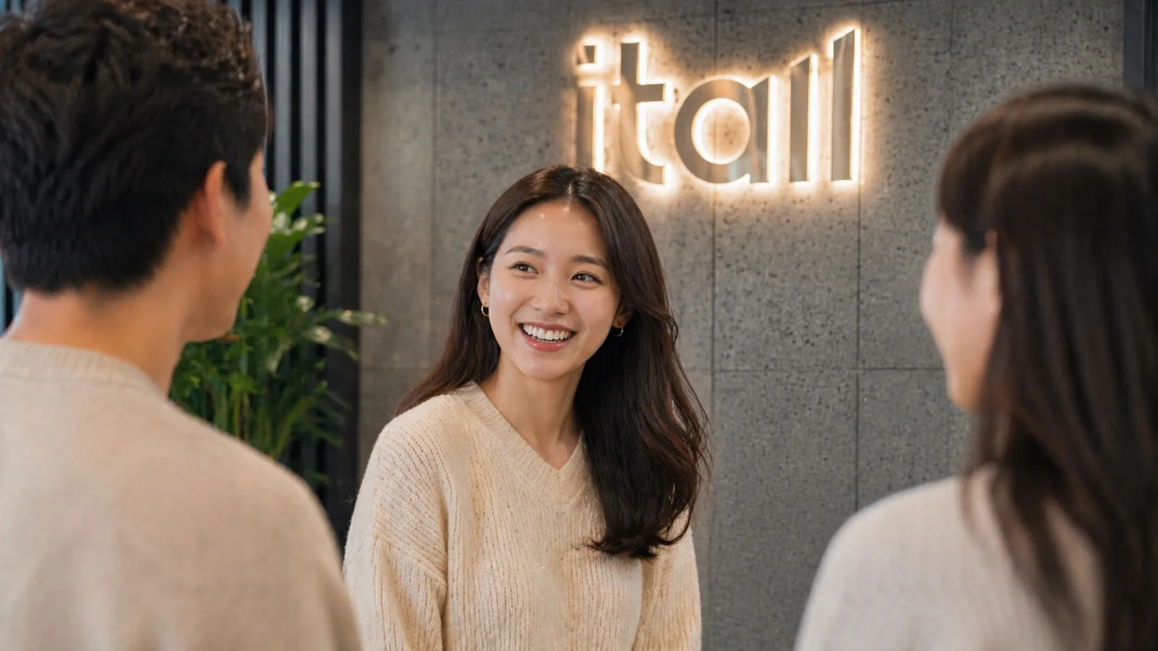 잇올 사옥에서 웃고 있는 구성원들